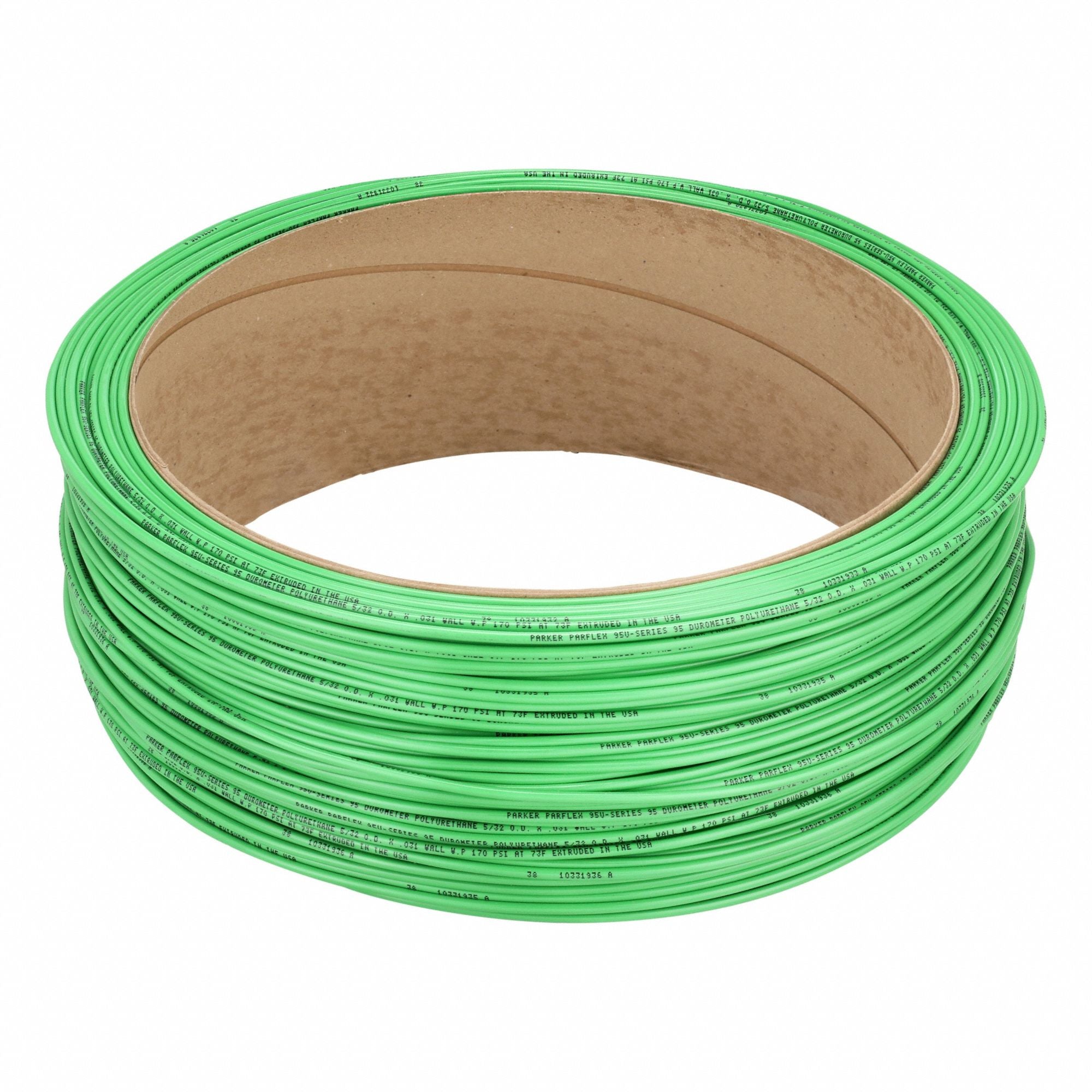 PARKER 95U25031GRN0500 Tubing Green Overall 500 ft L