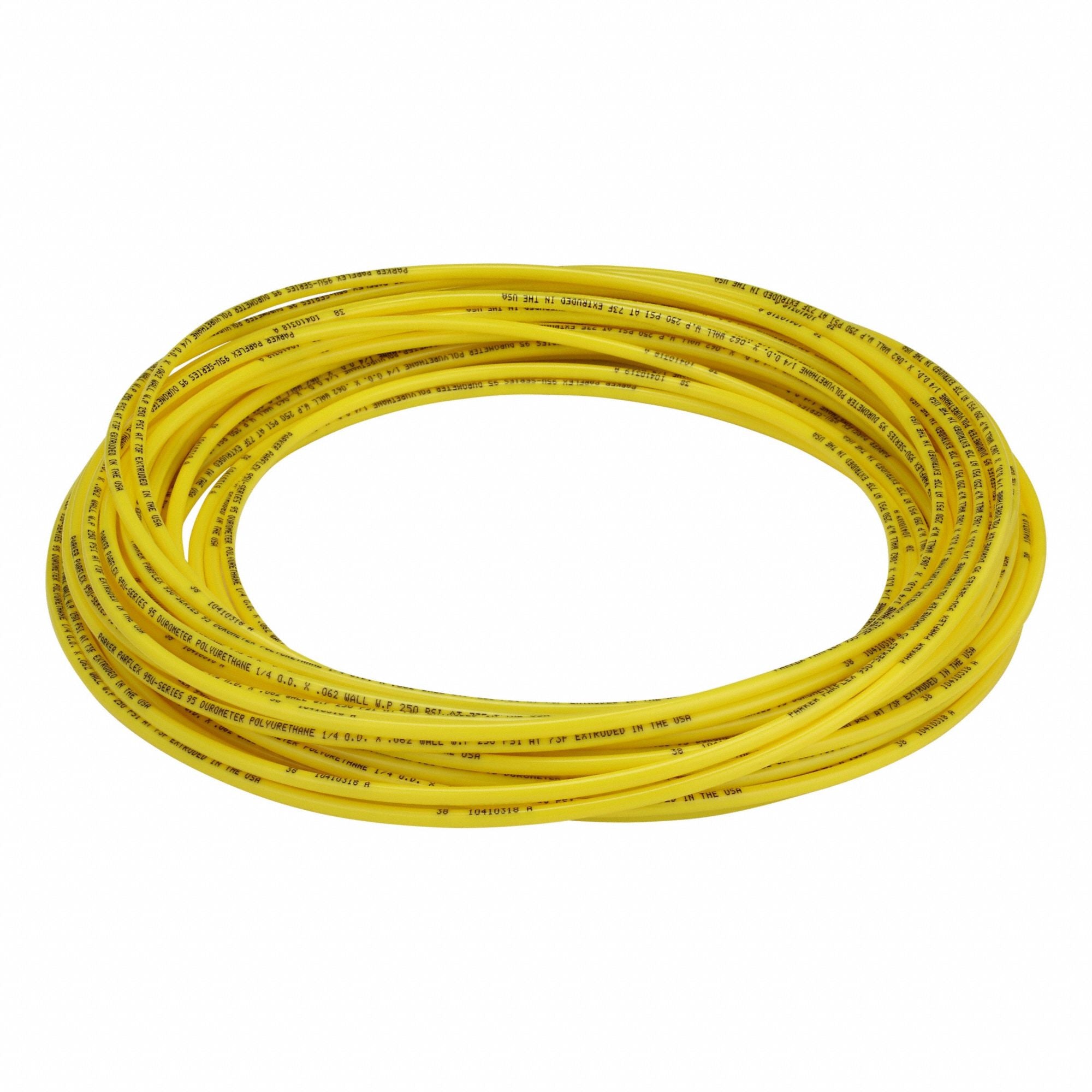 PARKER 95U4062YEL0100 Tubing Yellow Overall 100 ft L