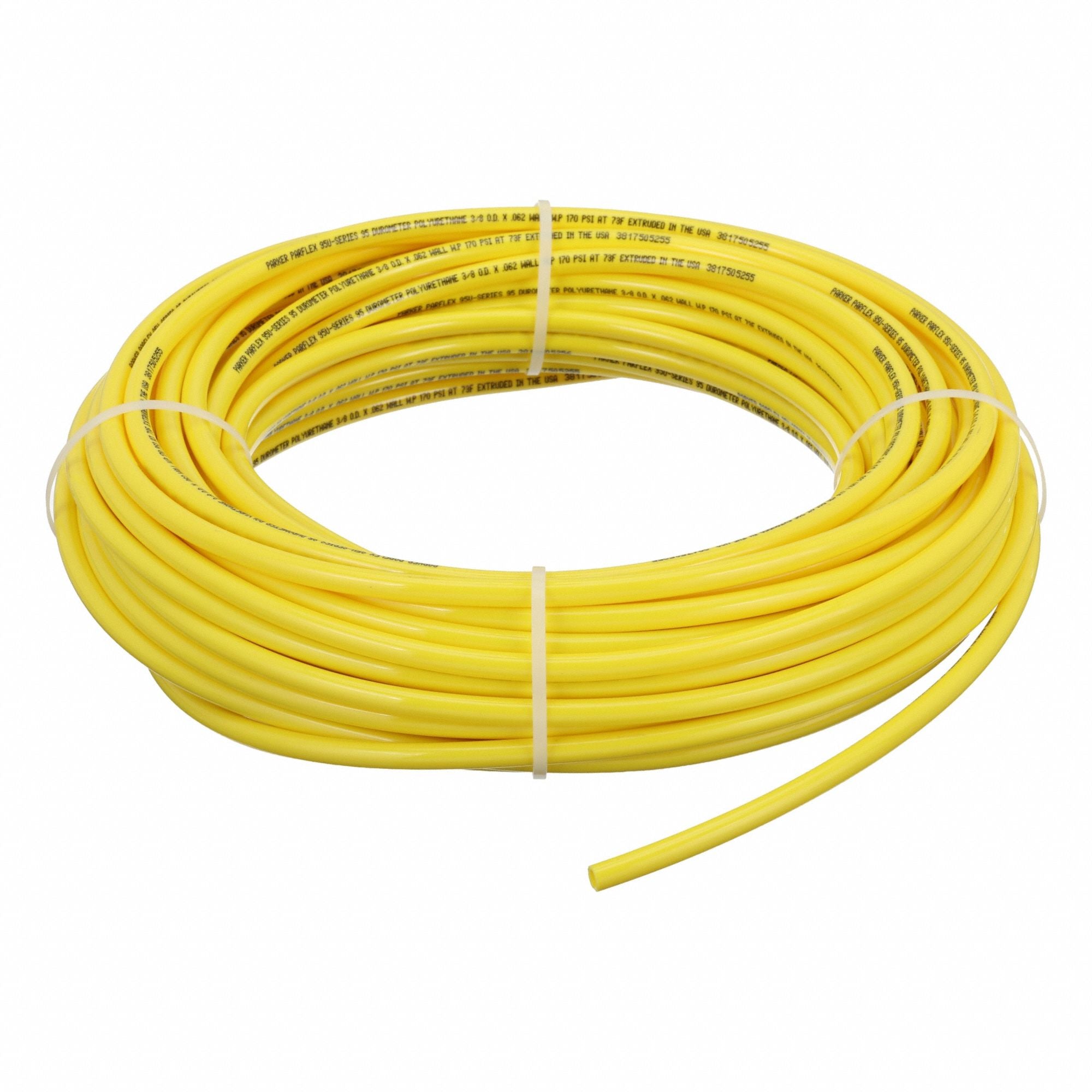 PARKER 95U6062YEL0100 Tubing Yellow Overall 100 ft L