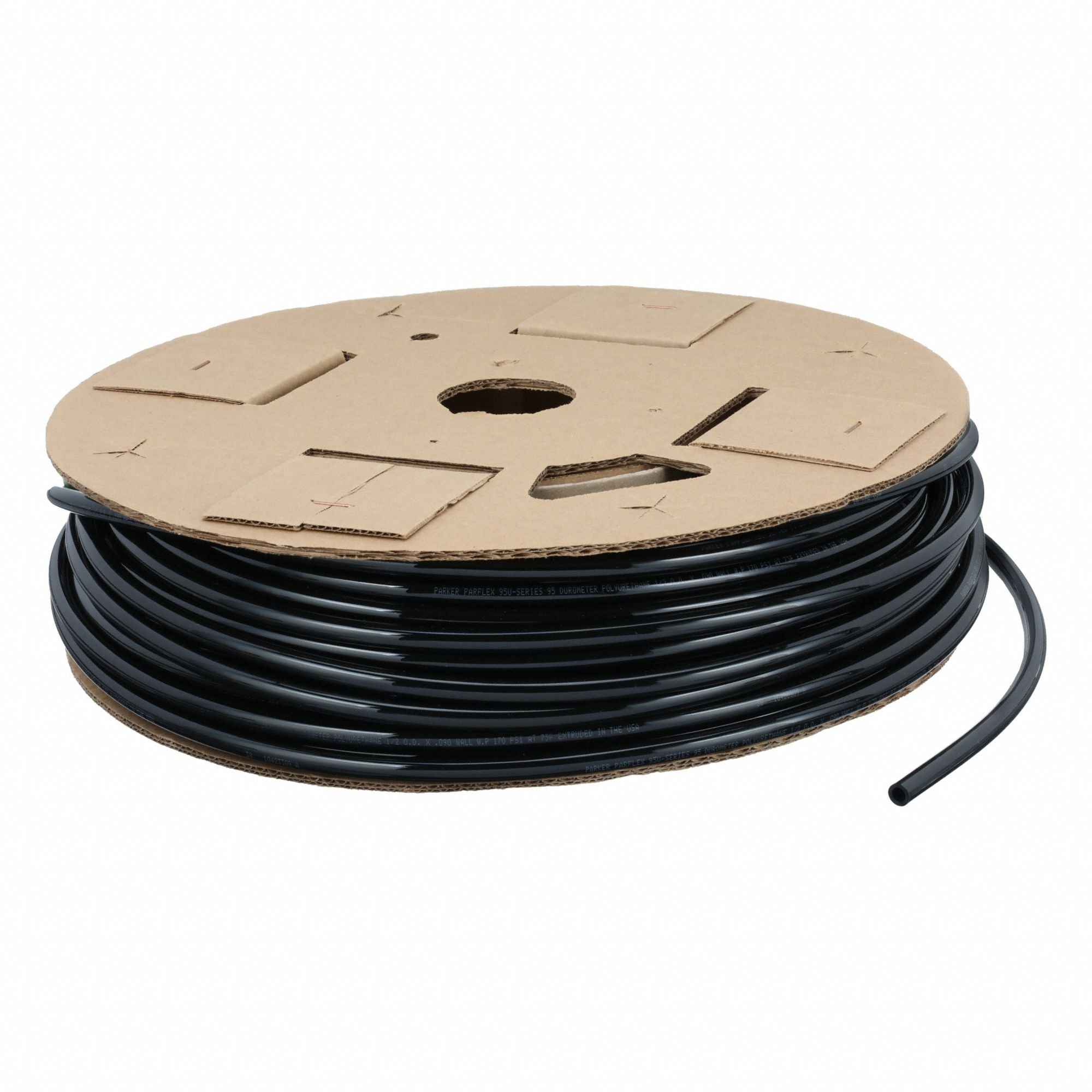 PARKER 95U8090BLK0250 Tubing Black Overall 250 ft L