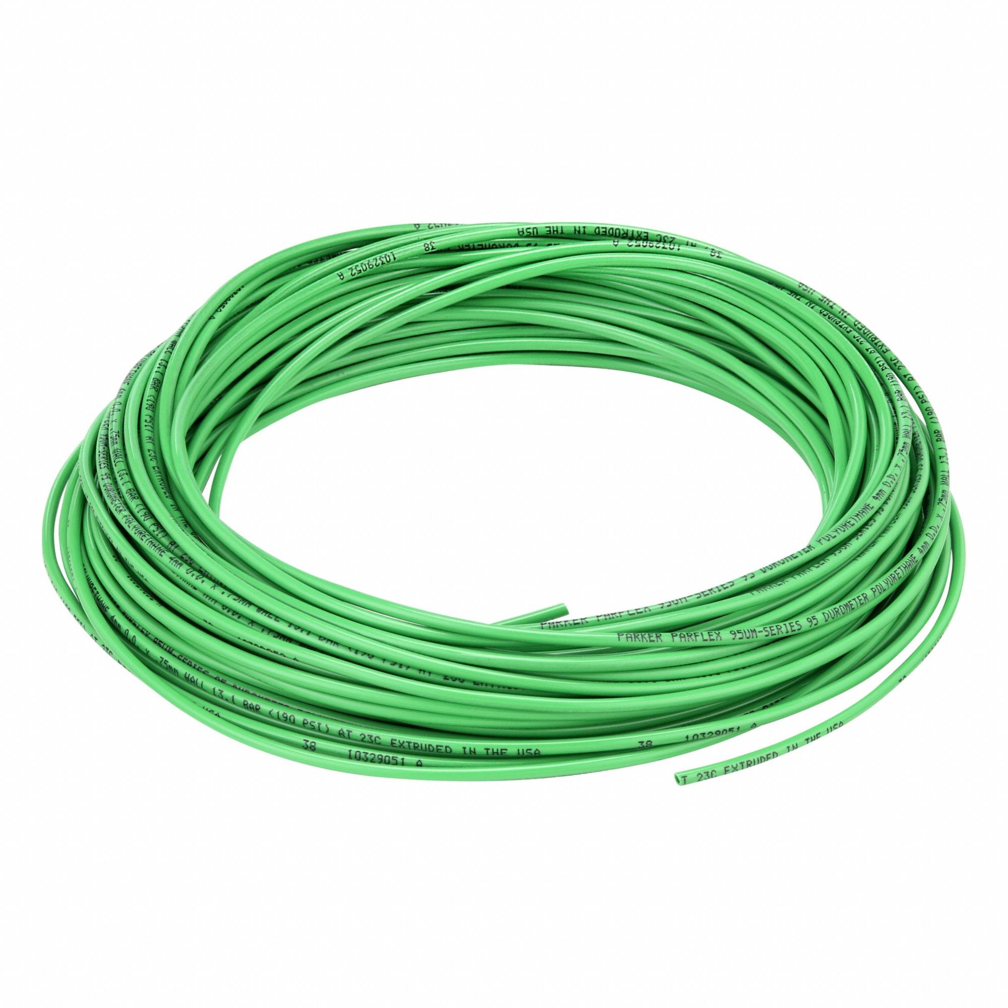 PARKER 95UM4X75GRN0100 Tubing Green Overall 100 ft L