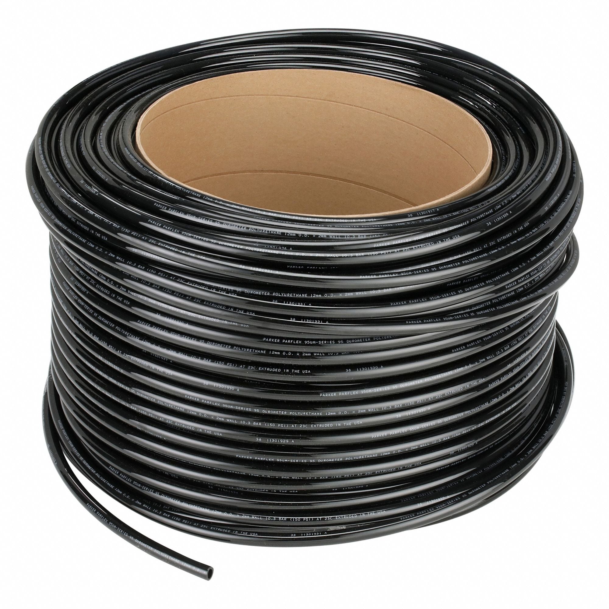PARKER 95UM12X2BLK0500 Tubing Black Overall 500 ft L