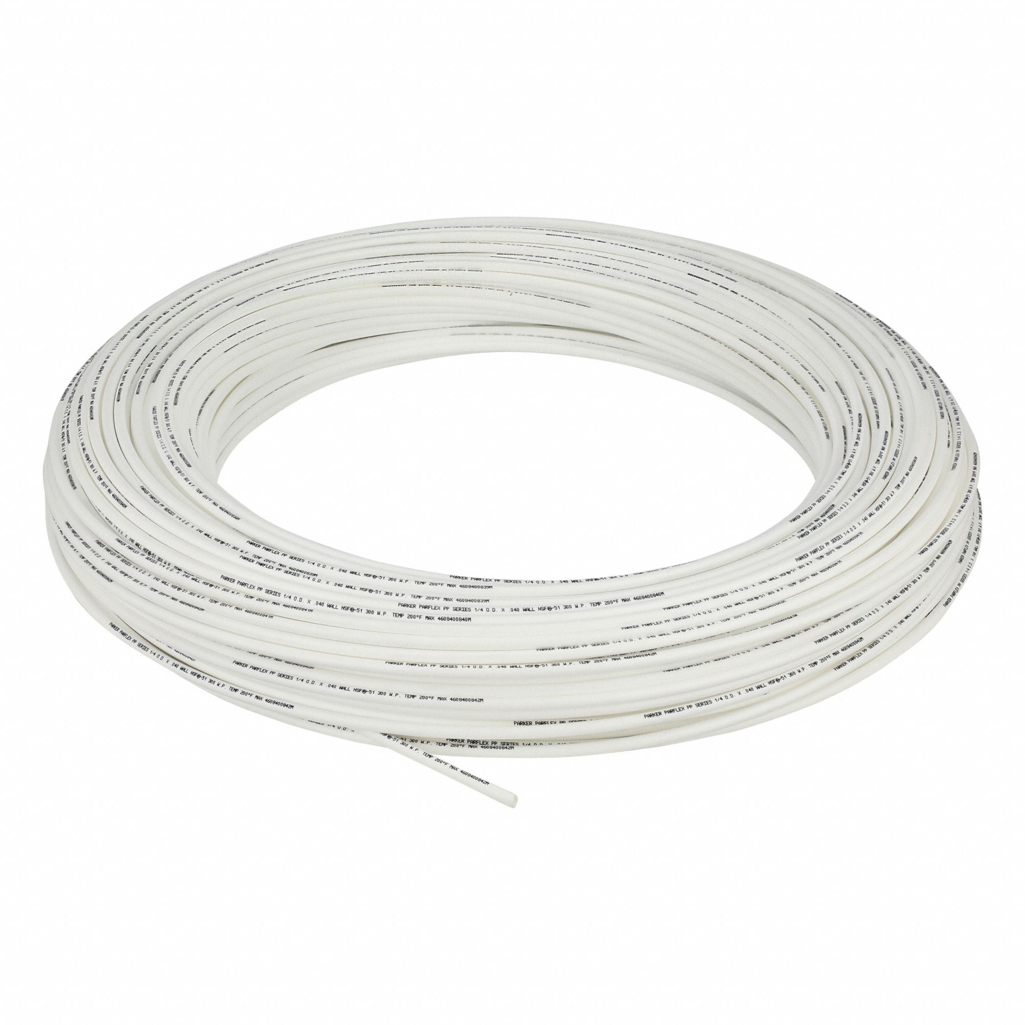 PARKER PP430500 Tubing White Overall 500 ft L