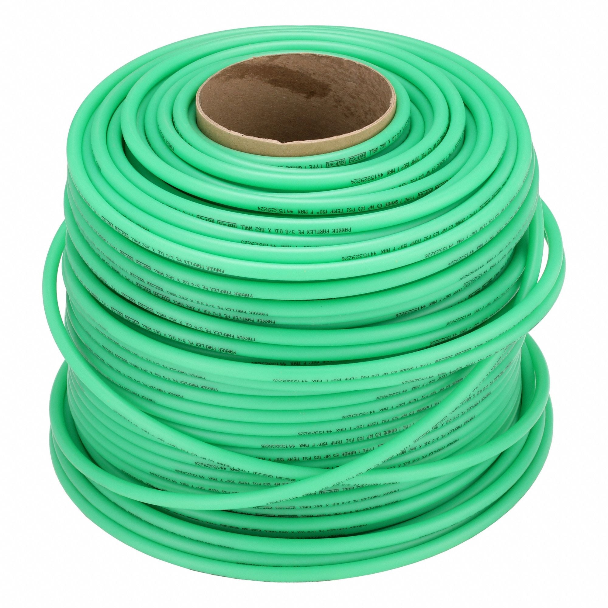 PARKER E64G0500 Tubing Green Overall 500 ft L