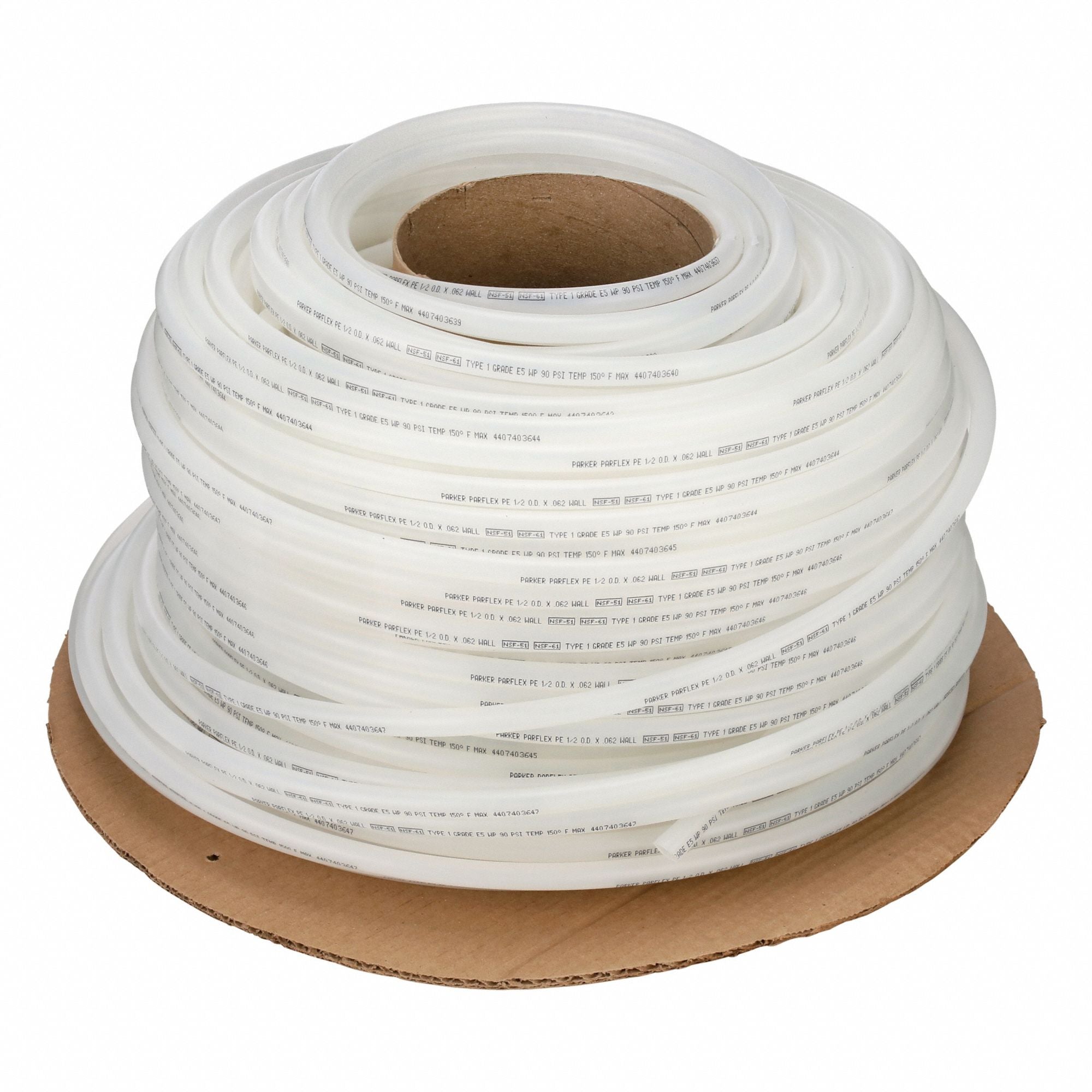 PARKER E860500 Tubing Natural Overall 500 ft L