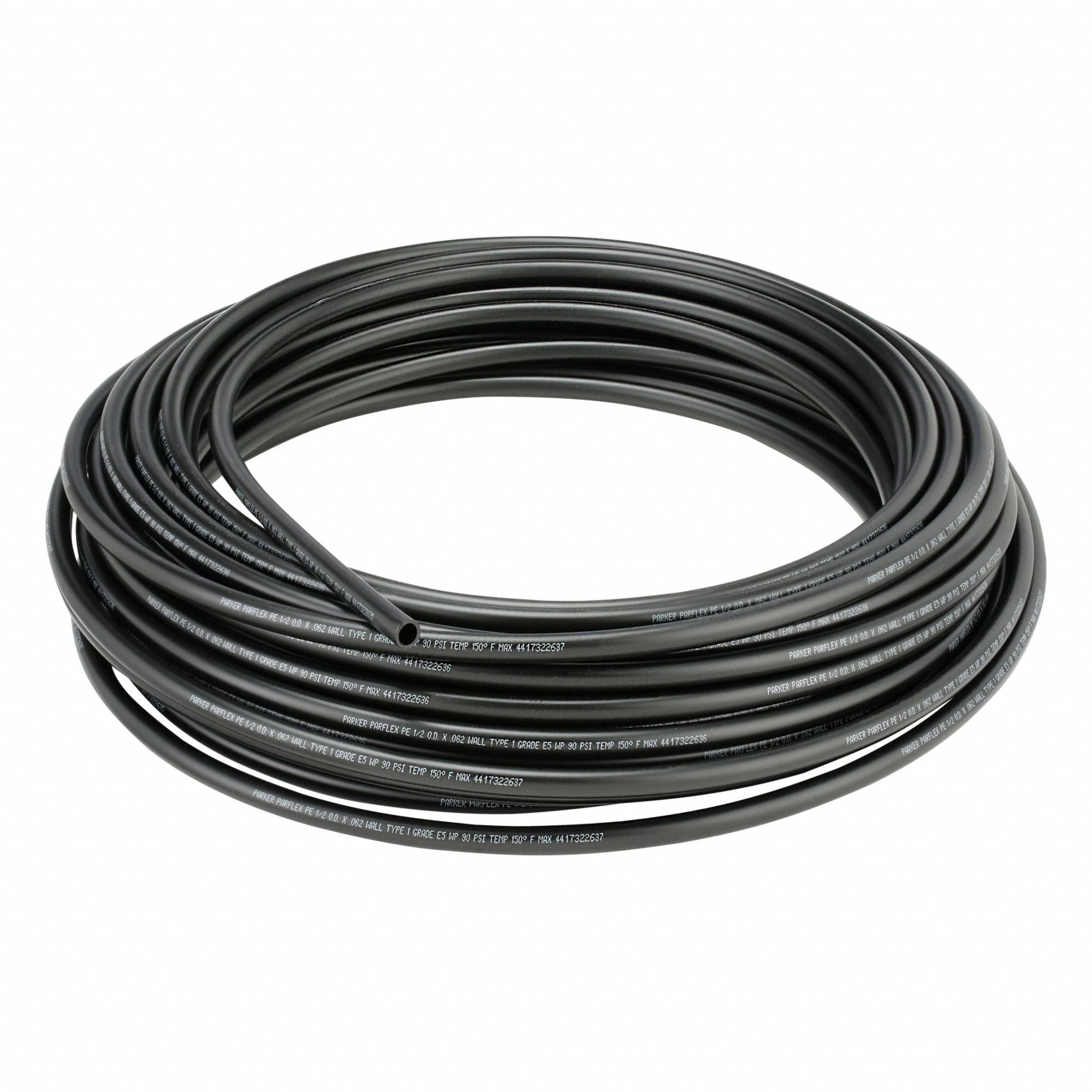 PARKER EB860100 Tubing Black Overall 100 ft L