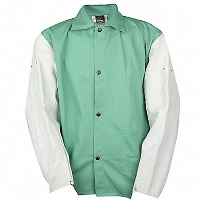 TILLMAN 96305X Jacket Leather Sleeves Leather Green 5XL