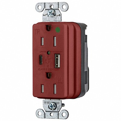 HUBBELL SNAP8200UACR Snapconnect receptacle