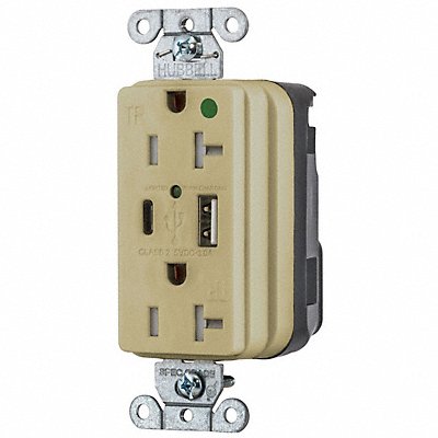 HUBBELL SNAP8300UACI Snapconnect receptacle