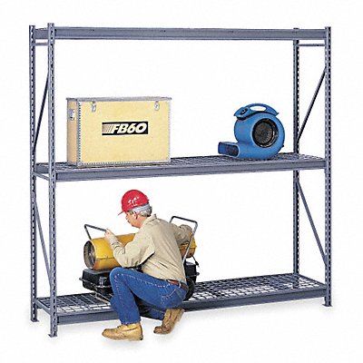 7B490 TENNSCO 6940 Bulk Storage Rack Starter Unit 24inx96inx96in