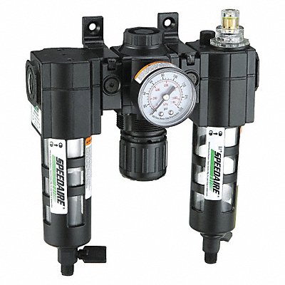 SPEEDAIRE 7D697 FRL 3 pcs 3/8 NPT 5 micron 51 cfm