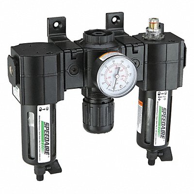 SPEEDAIRE 7D711 FRL 3 pcs 1/4 NPT 5 micron 56 cfm
