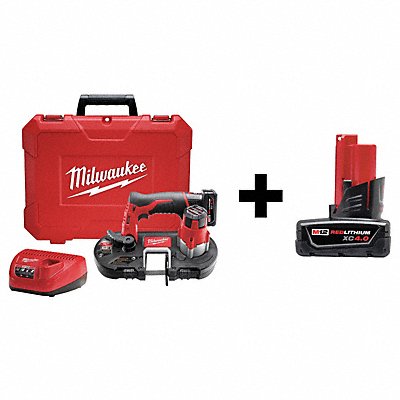 MILWAUKEE 7DF52 Cordless Band Saw Kit 12V W/Add Bat