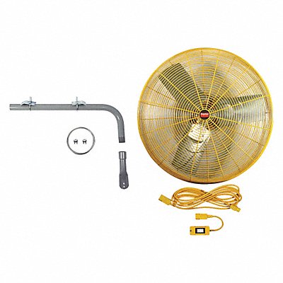 DAYTON 7DJ32 Hgh Vsblty Industrial Fan 30 Blade Dia 2Spd