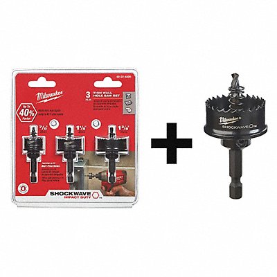 MILWAUKEE 4922480049569810 Hole Saw Combo Kit Bi-Metal 4 pcs.
