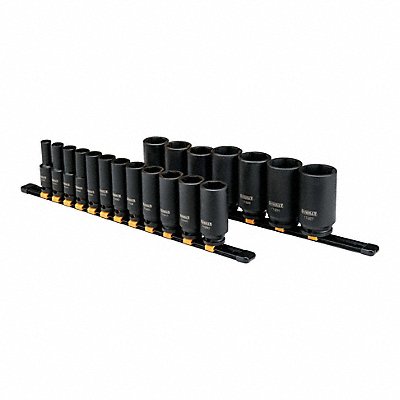 DEWALT DWMT19239 Skt St Deep Impct SAE 1/2 in Dr 19pcs