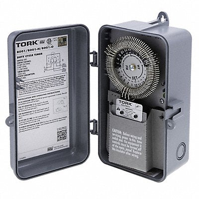 TORK 8001N ElectromechanicalCycleTimer 24hr Resin
