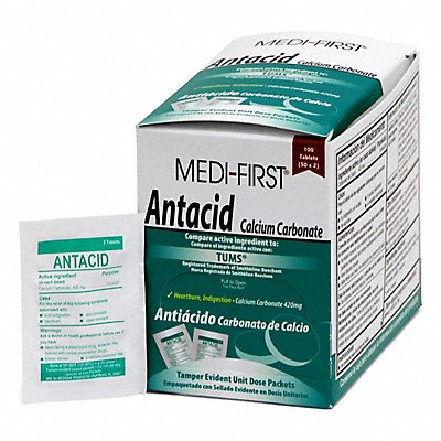 MEDI-FIRST 80233 Antacids/Indigestion Mint PK100