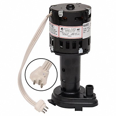 HARTELL HRIM22230 Ice Machine Pump Screened Intake 1/6 hp