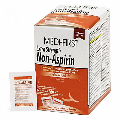 MEDI-FIRST 80448 Acetaminophen Pain/Fever 500mg PK250