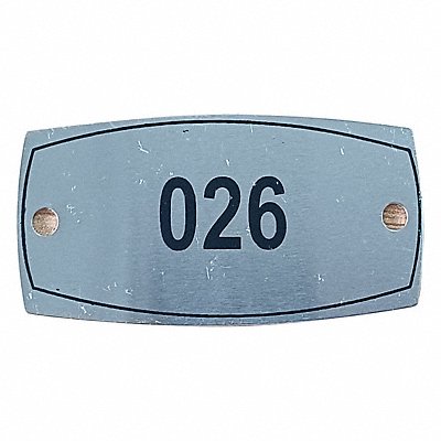 GRAINGER 804UN1 Number Plate Numbers 26-50