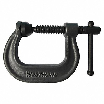 WESTWARD 806ET1 C-Clamp Grey 2-1/4 in Throat D.