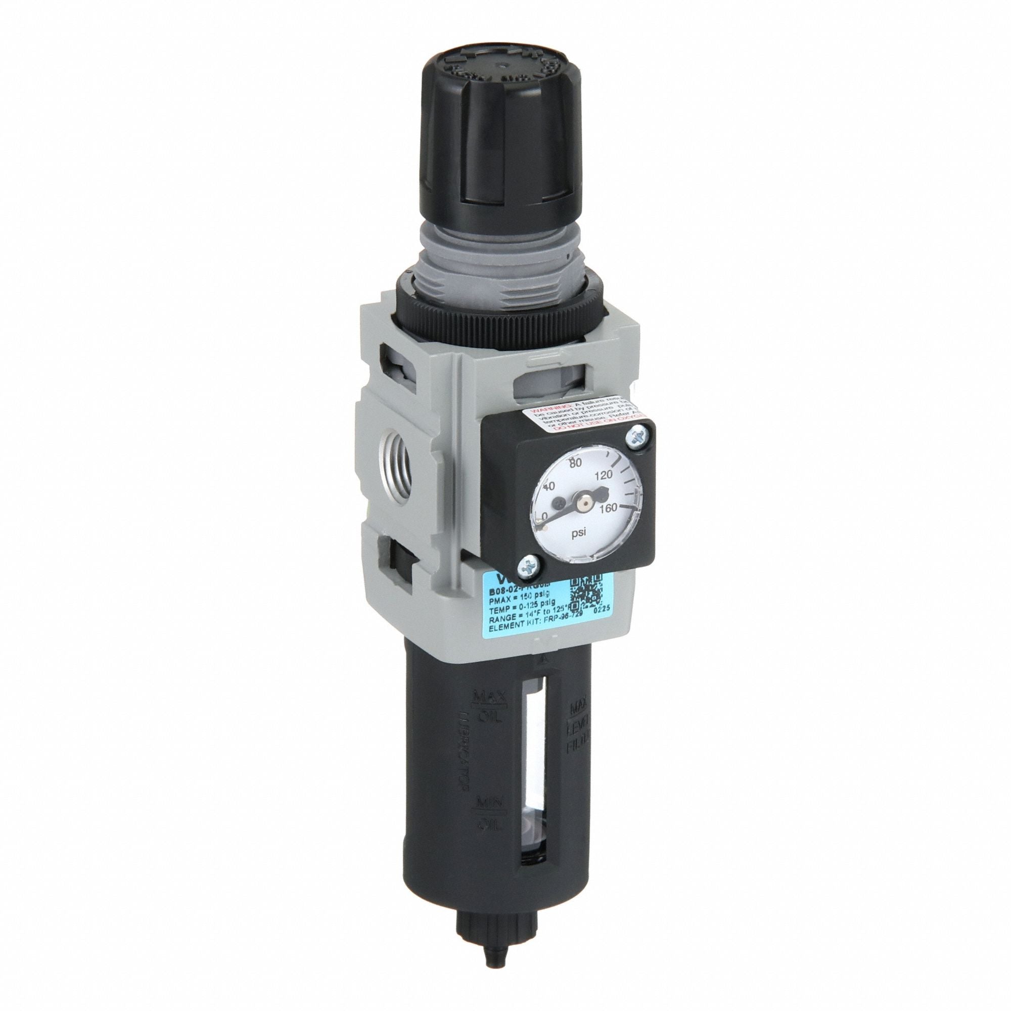 WILKERSON B0802FKG0B Filter/Regulator Aluminum Manual Drain