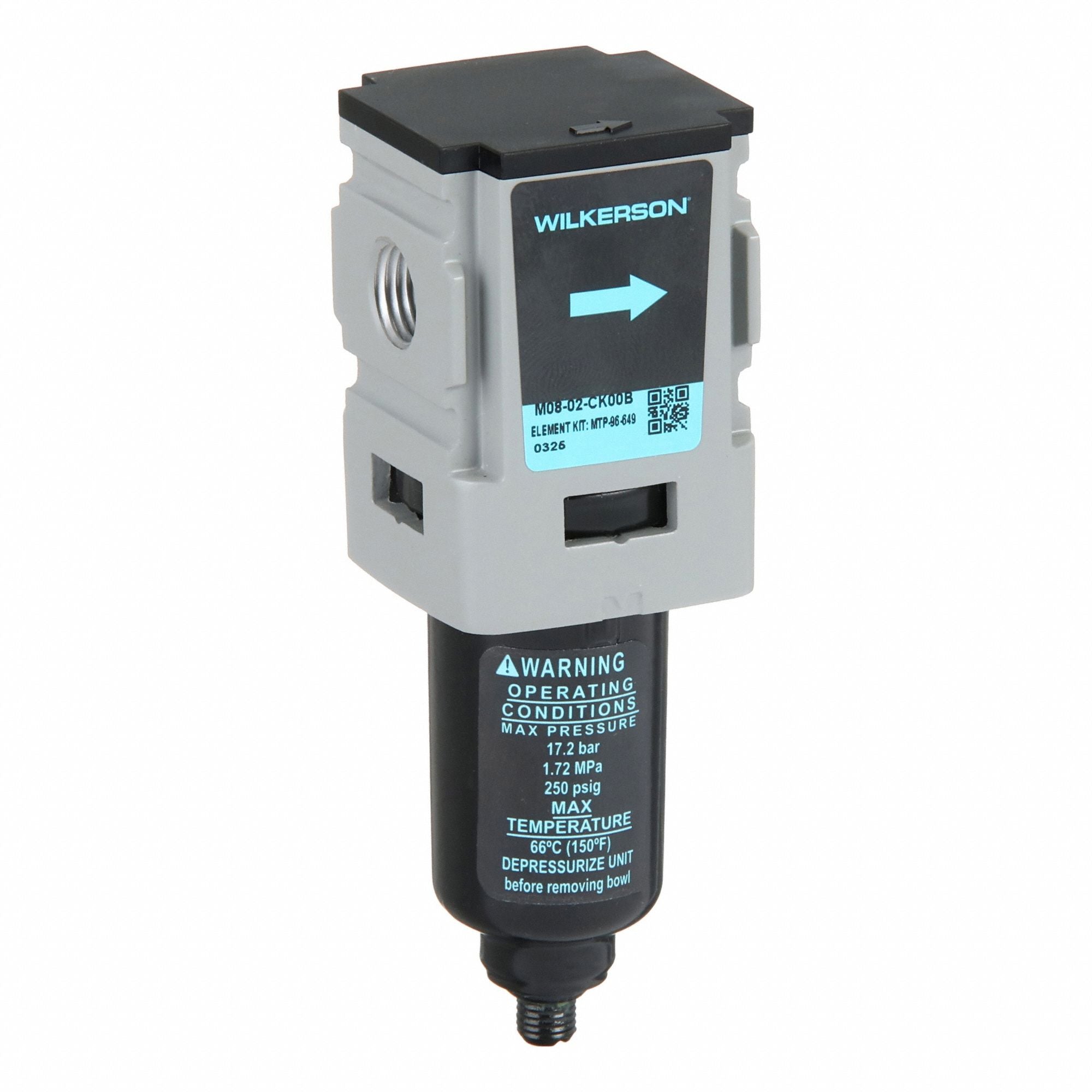 WILKERSON M0802CK00B Filter Coalescing Manual Drain For Oil