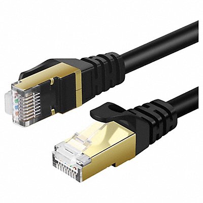 TRIPLETT CAT775BK Patch Cable Round RJ45 Booted 10 GBps