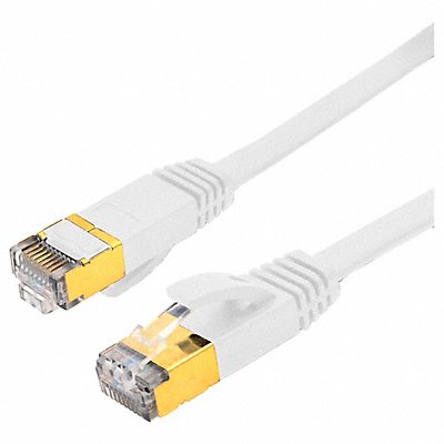 TRIPLETT CAT7FL50WH Patch Cable Flat PVC RJ45 Booted 10 GBps