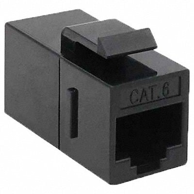 TRIPLETT CAT6CPLBK CAT6 Coupler Black Unshielded 8 Contacts