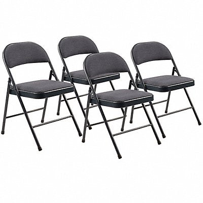 BASICS 974 Blue Fabric folding chairs PK4