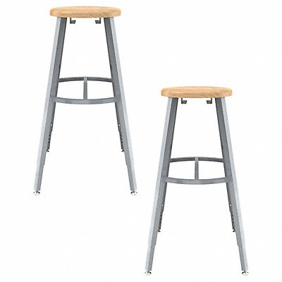 NATIONAL PUBLIC SEATING TTSG30HBB Butcherblock Stool 30-38