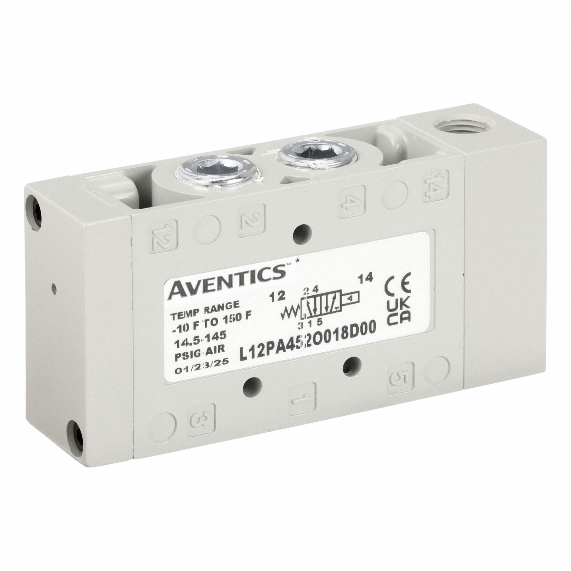 AVENTICS L12PA452O018D00 Pilot Air Control Valve Remote Pilot