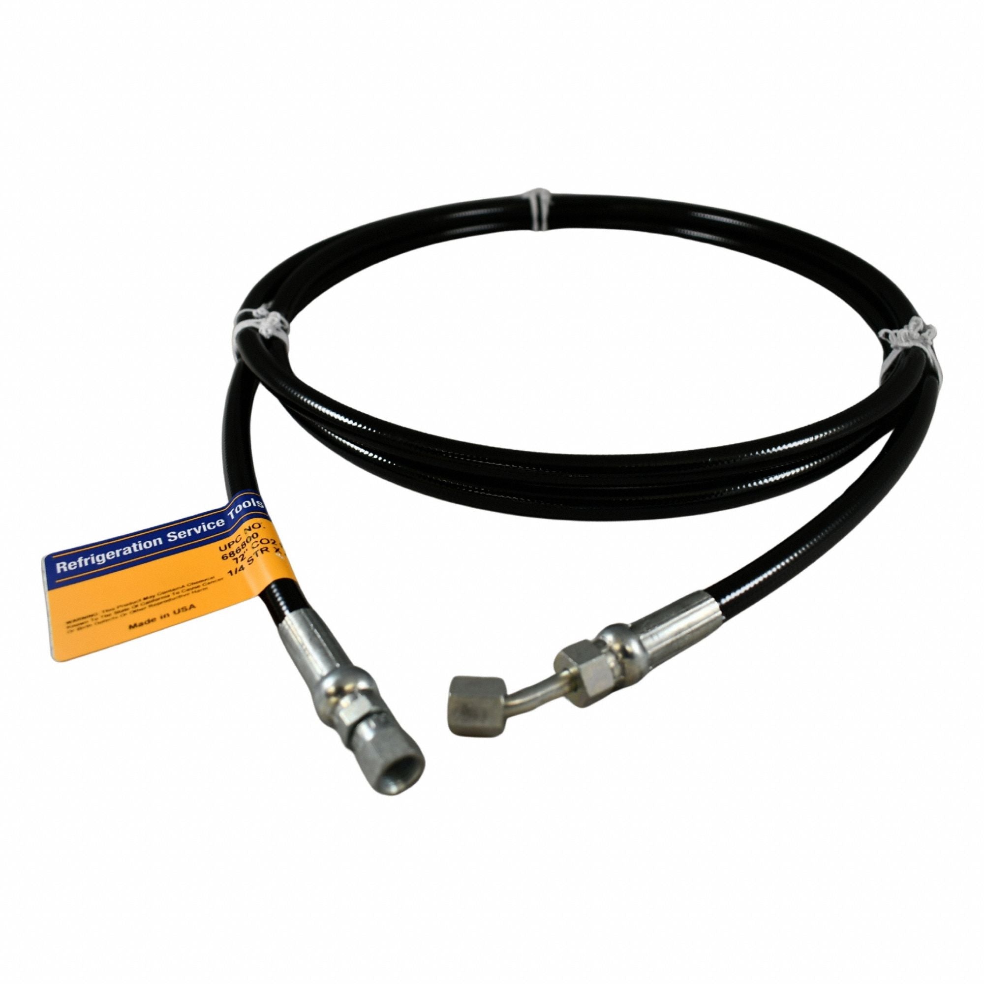 YELLOW JACKET 79472 1/4 STR X 45 CO2 HOSE 72 IN.