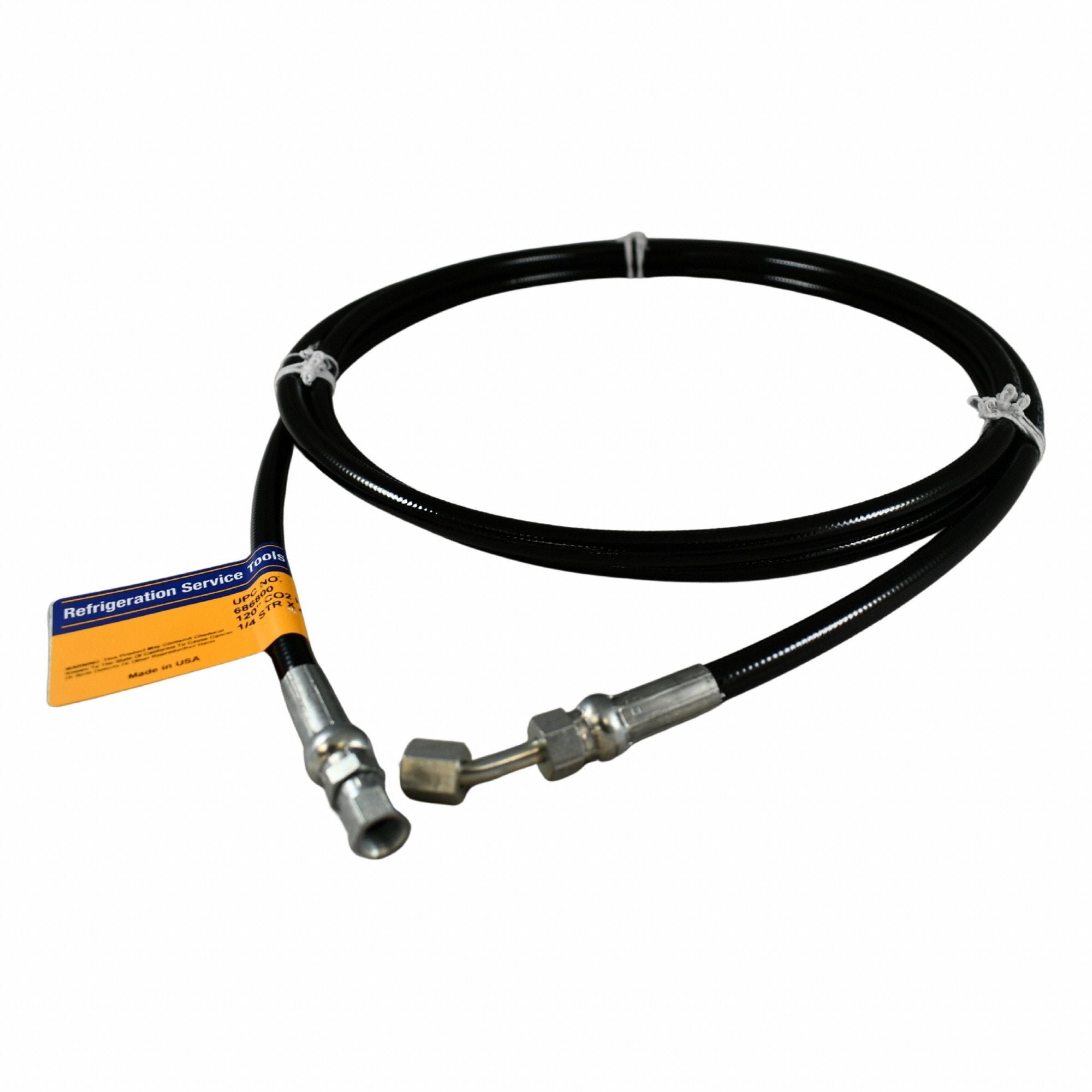YELLOW JACKET 79510 1/4 STR X 45 CO2 HOSE 120 IN.