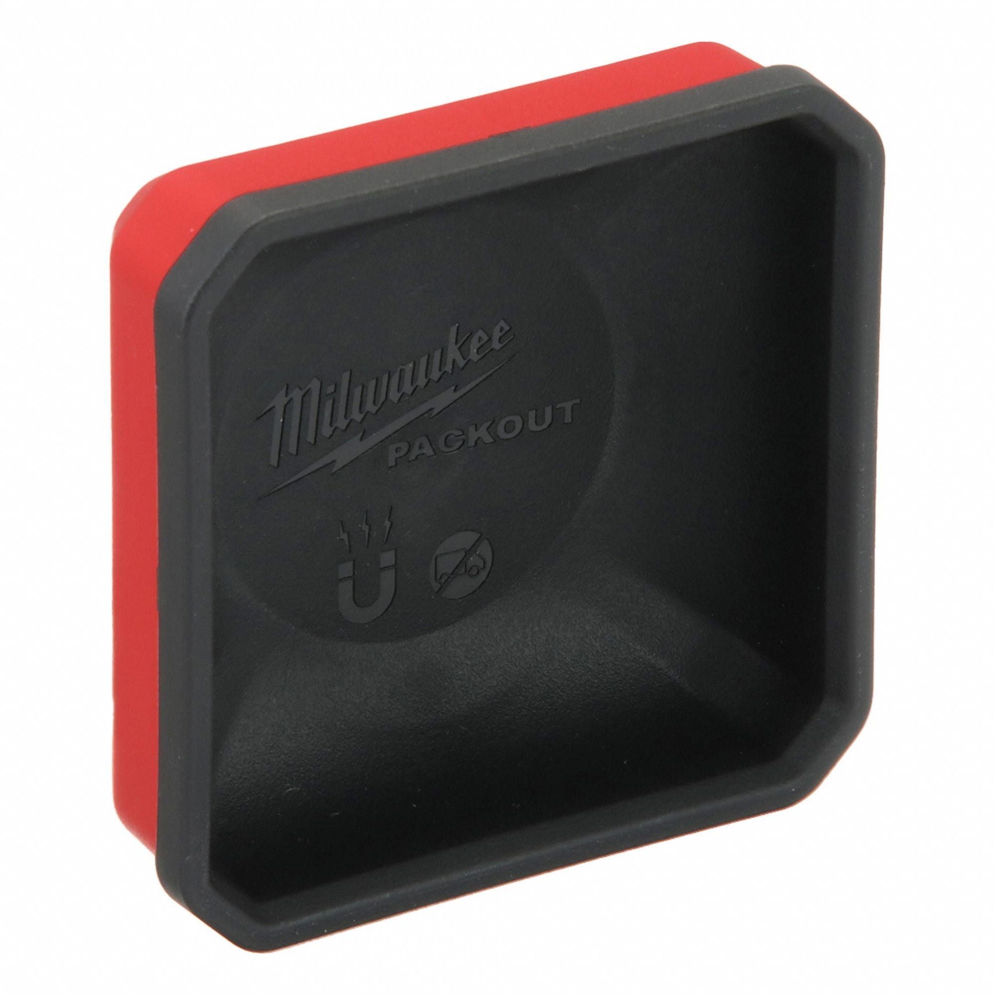 MILWAUKEE 48228070 Magnetic Bin Plastic Red 4 in L