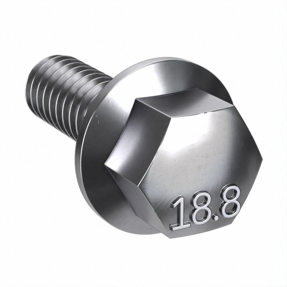 GRAINGER 31SFH31C75 Serrated Flange Bolt Plain 3/4 L PK50