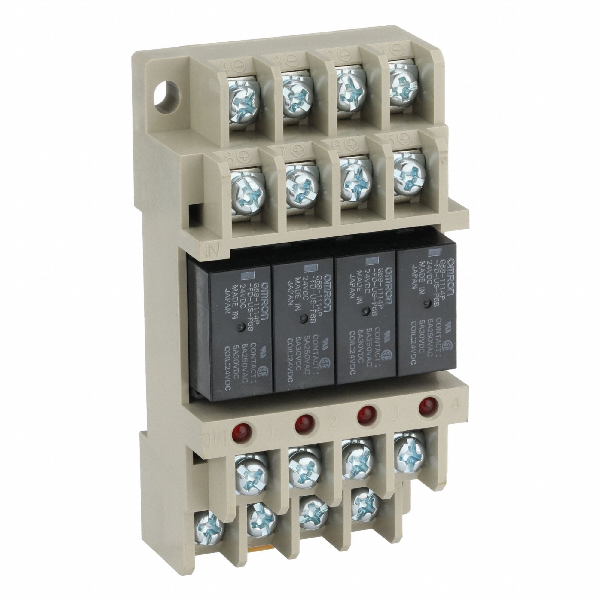 OMRON G6B4BNDDC24 RELAY TERMINAL BLOCK -STD.