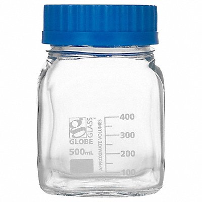 GLOBE SCIENTIFIC 8120500 Bottle 134 mm H Clear PK10