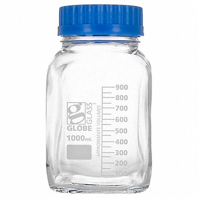 GLOBE SCIENTIFIC 8121000 Bottle 180 mm H Clear PK10