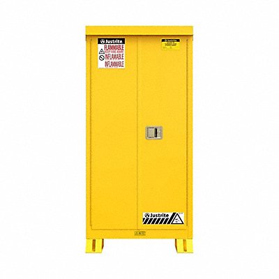 JUSTRITE 816000 Outdoor Safety Cabinet Yellow Steel