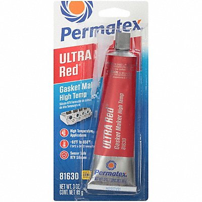 PERMATEX 81630 RTV Gasket Maker Tube Red 3 oz