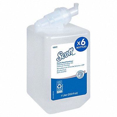 SCOTT 12977 Foam Hand Sanitizer Pump Bottle 1 L