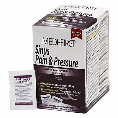 MEDI-FIRST 81948 Sinus/Allergy Reliever PK250
