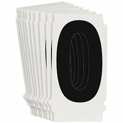 BRADY 8205P0 Numbers and Letters Labels PK 10