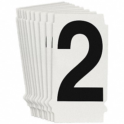 BRADY 8205P2 Numbers and Letters Labels PK 10
