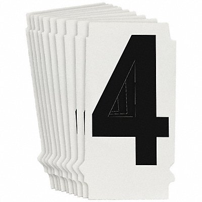 BRADY 8205P4 Numbers and Letters Labels PK 10