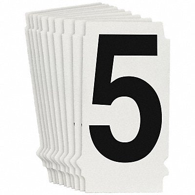 BRADY 8205P5 Numbers and Letters Labels PK 10