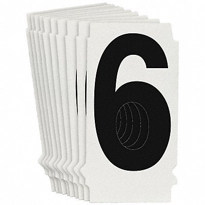 BRADY 8205P6 Numbers and Letters Labels PK 10